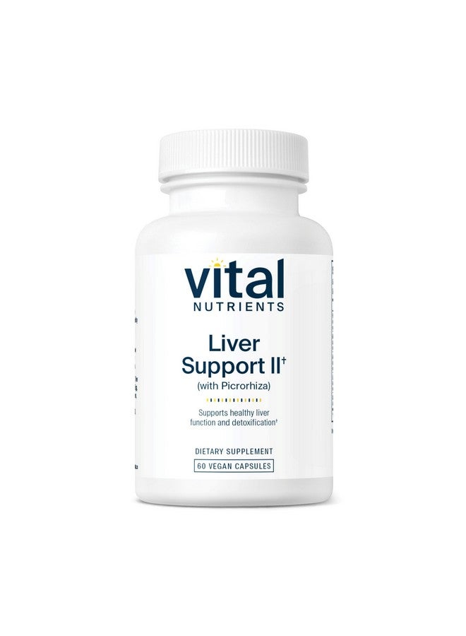 Vital Nutrients Liver Support II with Picrorhiza, Milk Thistle and Curcumin | Vegan Supplement | Herbal Combination to Support Healthy Liver Function* | Gluten, Dairy and Soy Free | 60 Capsules - Image 1