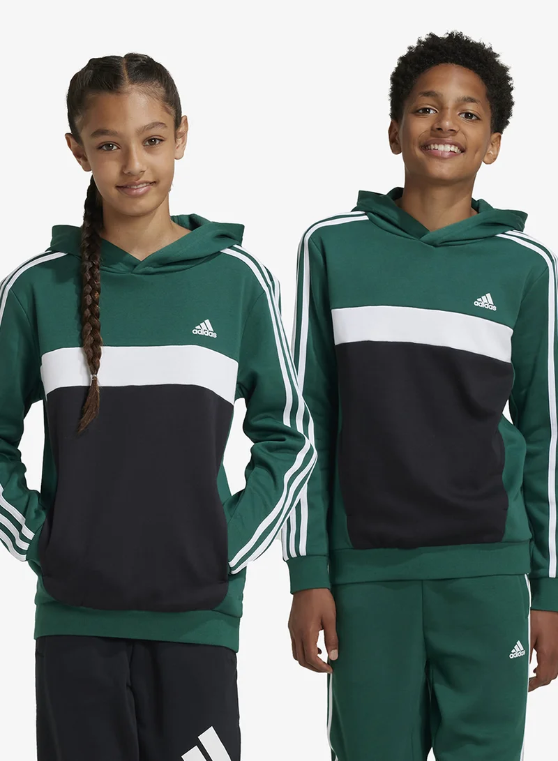 Adidas Kids 3-Stripes Tiberio Colorblock Fleece Hoodie