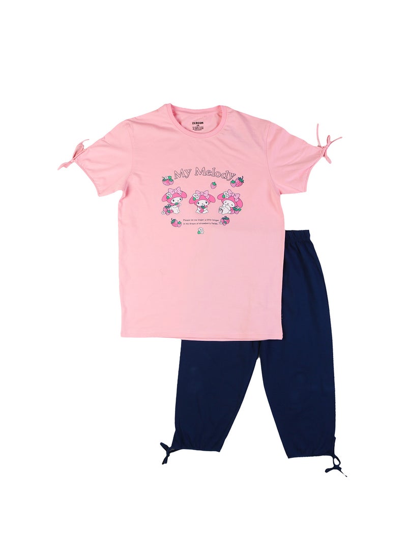 Zercon Summer Pajama Set for Girls 9106 - Image 1