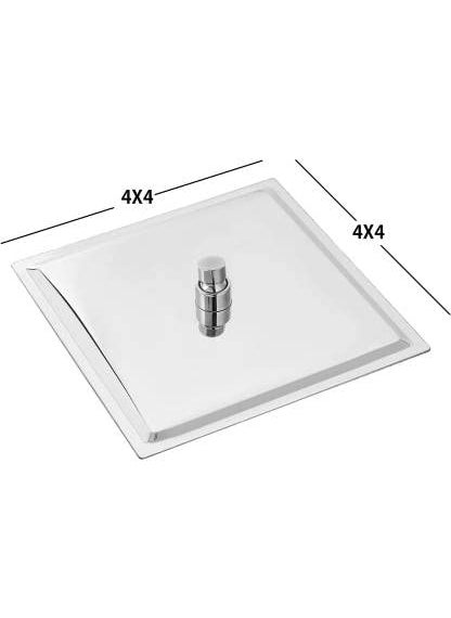 AMJ - AMJ® 4X4 (4") Stainless Steel UltraSlim Square Rain Shower - Image 1