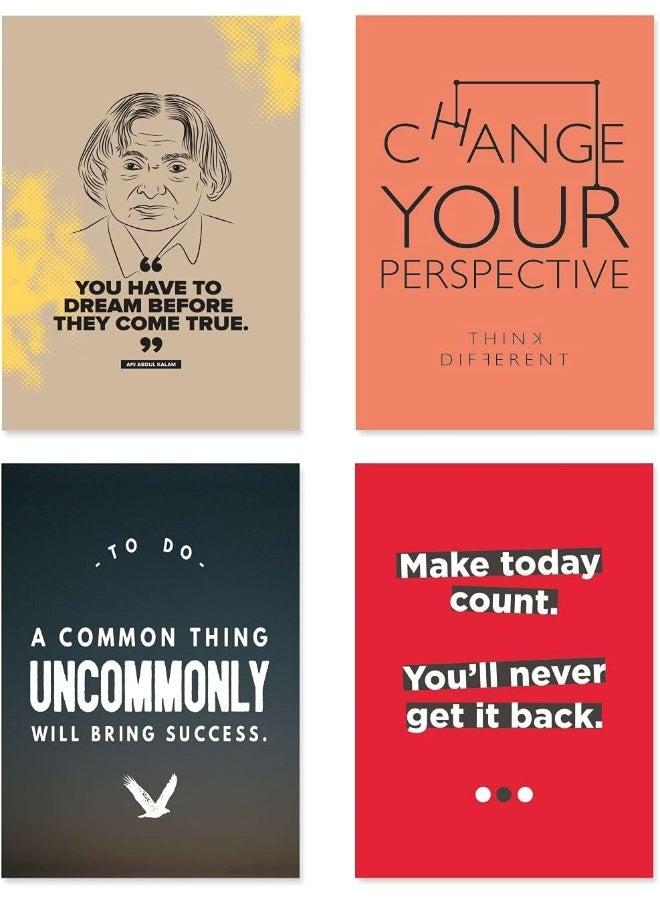 PAPER PLANE DESIGN Quote and Motivational Poster Set of 10 (Size 45 x 30 cm) - Image 3