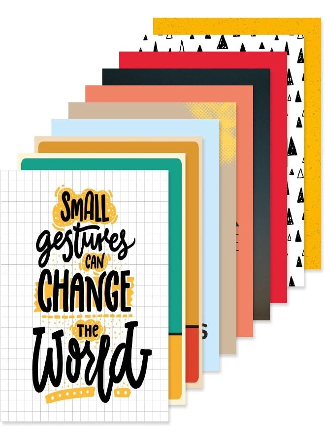 PAPER PLANE DESIGN Quote and Motivational Poster Set of 10 (Size 45 x 30 cm) - Image 1