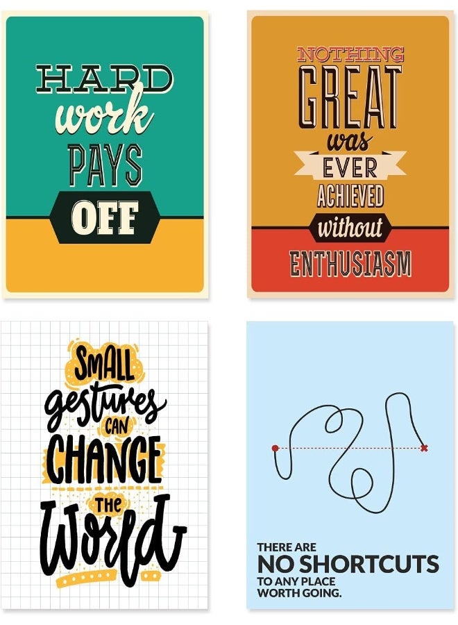 PAPER PLANE DESIGN Quote and Motivational Poster Set of 10 (Size 45 x 30 cm) - Image 2