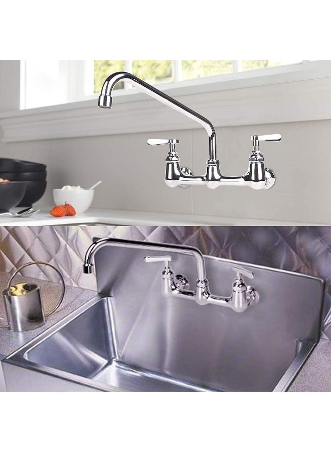 COOLWEST 12 Inch Swing Swivel Spout Replacement Kit for Commercial Kitchen Sink Faucet, 2.2 GPM Gooseneck Spout Nozzle Replacement Part, Chrome Finish - Image 5