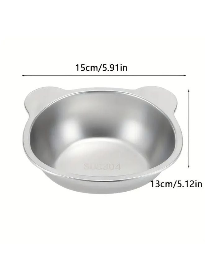 Stainless Steel Elevated Pet Bowl For Cats And Dogs With Non Skid Base - Image 5