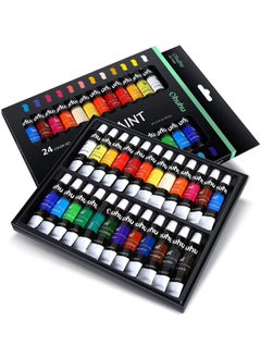 Ohuhu Ohuhu Oil Paint Set Oil Paint Tubes Oil-based 24 Colors Colors Artists Paints Oil Painting Set for Beginners Students Adults Great Gift Idea 24 Tubes 12 ml each, Multicolour  - Image 2