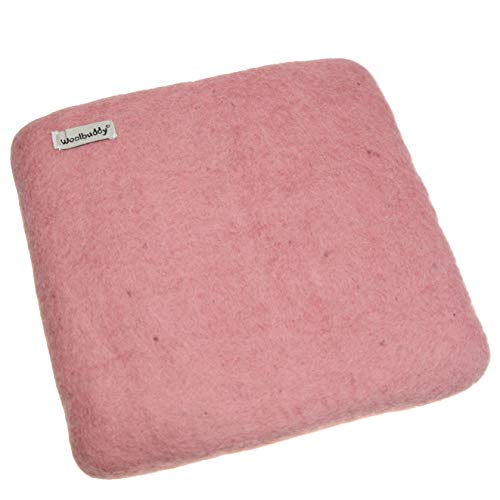 Woolbuddy Needle Felting Pad – Pink Wool Mat 10x10x1.5 – Foam Alternative Base for 3D, Wet, & Dry Felting Crafts - Image 1