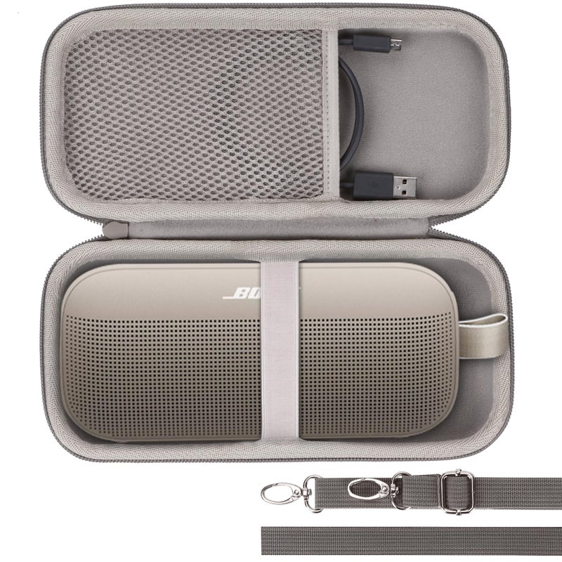 Lebakort Hard Case Compatible with Bose SoundLink Flex 2nd GenBose SoundLink Flex Portable Speaker Sandstone Case - Image 2