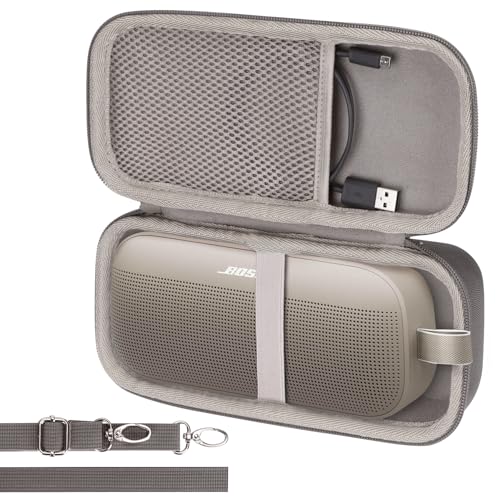 Lebakort Hard Case Compatible with Bose SoundLink Flex 2nd GenBose SoundLink Flex Portable Speaker Sandstone Case - Image 3