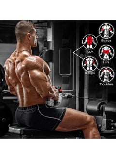 KYD Double D Row Handle Cable Attachment for Weight Workout, Cable Machine Accessories for Home Gym, LAT Pull Down V Bar  - Image 2
