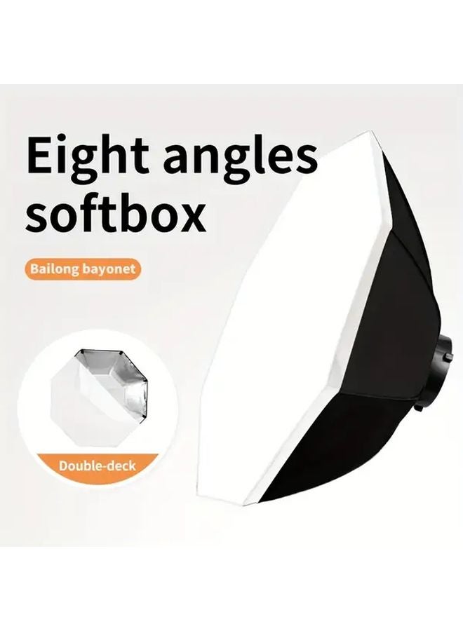 Black Octagonal Soft Box Diffuser 37.4 Inch Bowens Mount Professional Photography Lighting - Image 1