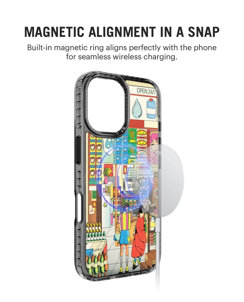 DailyObjects General Store Stride 2.0 Magnetic Case Cover Compatible with iPhone 16 | Wireless Charging Slim Back Cover | 2 Layer Edge Protection & Shockproof - Image 3