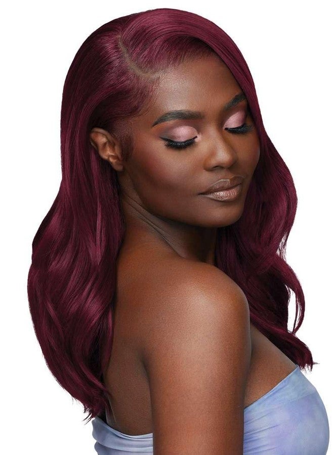Outre Airtied 100% Fully Hand-Tied Wig - Human Hair Blend - Loose Body Wave 18" (OFF BLACK 1B) - Image 5