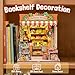 Fsolis Book Nook Kit DIY Miniature House Kit for Adults Mini Scene House Tiny 3D Puzzles Bookshelf Diorama Decor Gifts for Women Teenagers Book Lovers The Greens Grocery - Image 4