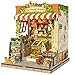 Fsolis Book Nook Kit DIY Miniature House Kit for Adults Mini Scene House Tiny 3D Puzzles Bookshelf Diorama Decor Gifts for Women Teenagers Book Lovers The Greens Grocery - Image 2