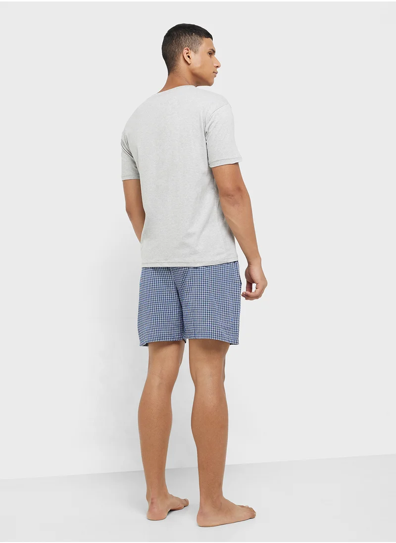 سفنتي فايف Nightwear T-Shirt & Shorts Set