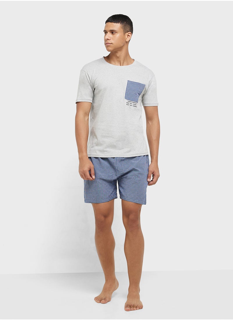 Seventy Five Nightwear T-Shirt & Shorts Set  - Image 1