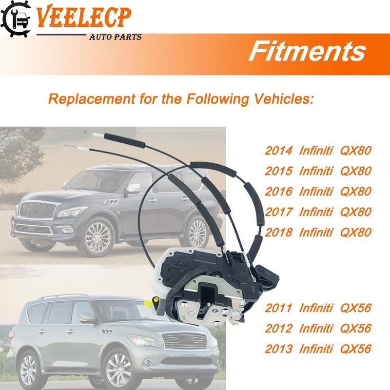 VEELECP Door Lock Actuator for Infiniti QX56 and QX80 - Front Driver Left LH Side - Image 4