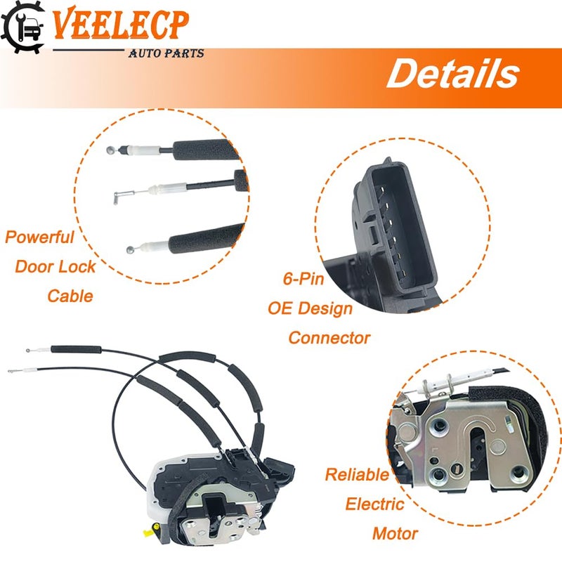 VEELECP Door Lock Actuator for Infiniti QX56 and QX80 - Front Driver Left LH Side - Image 3