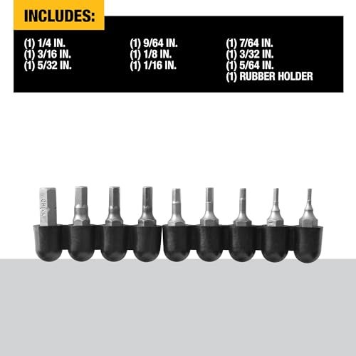DEWALT Hex Bit Set 9Piece DW2068 - Image 3