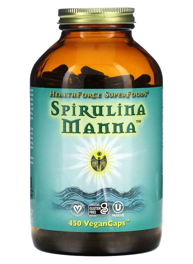 HEALTHFORCE SUPERFOODS Spirulina Manna 450 VeganCaps 