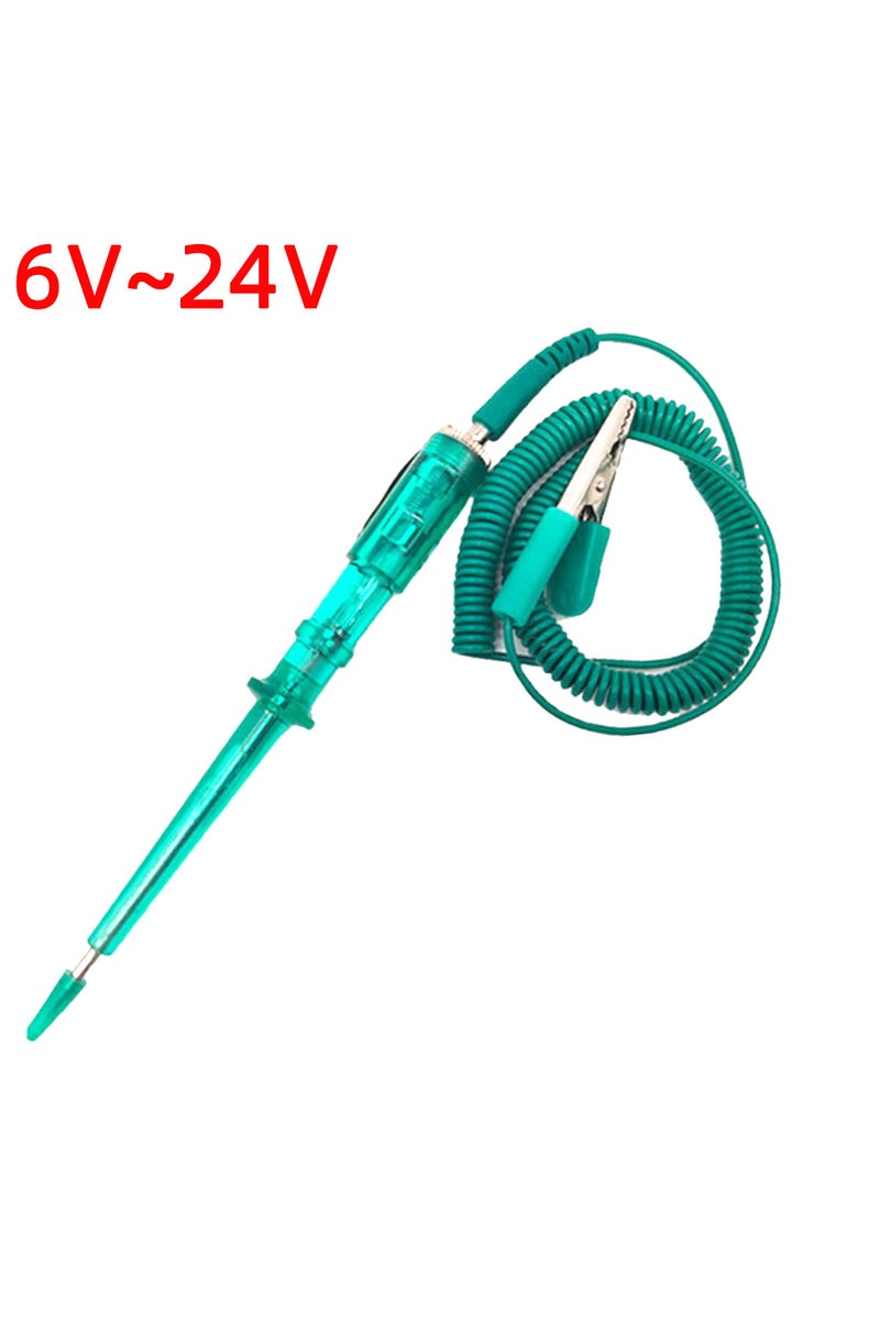 قلم اختبار جهد الدائرة الكهربائية للسيارات بجهد أقصى 24 فولت (5-120 فولت) مع شاشة عرض رقمية، قلم فحص كهربائي للسيارات