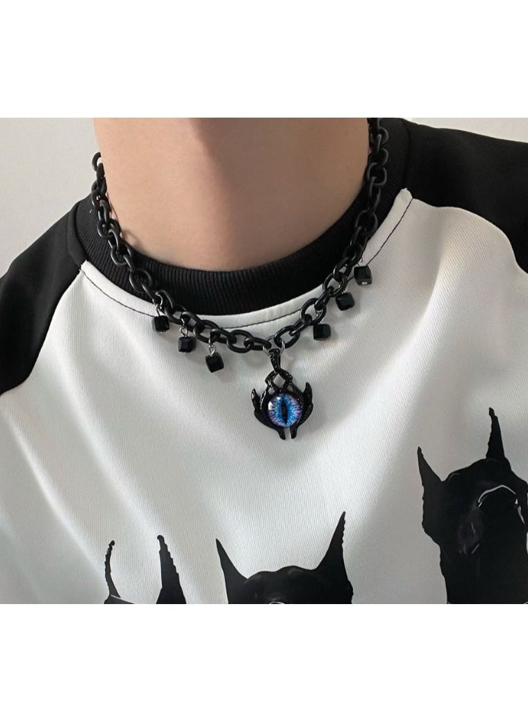 LATEEN Men And Women Titanium Steel Necklace Silver Trendy Collarbone Chain Rugged Hip Pop Style Accessory With Birthday Eid Gift Hypoallergenic & Durable Fashion Jewelry - Image 1