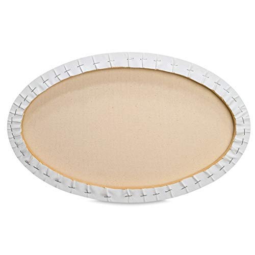 Eascan Art Painting Drawing and Sketch Accessories PreStretched Oval Shaped Painting Canvas Set of 1 16 x 20 - Image 2