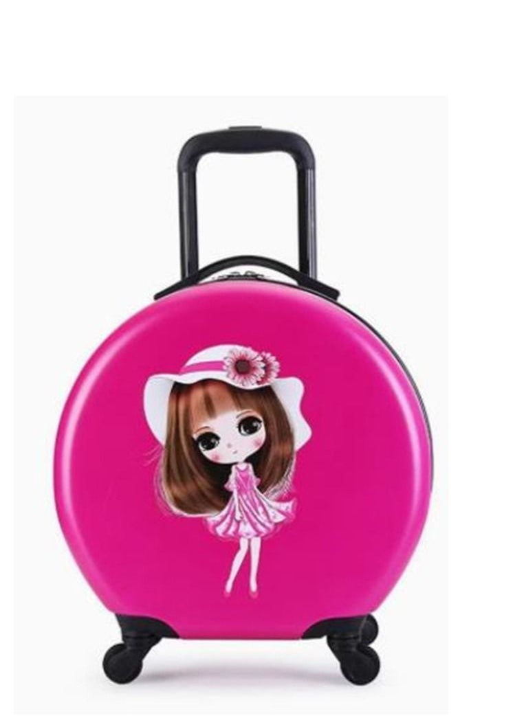 Generic Kids Luggage Travel Suitcase Children's Carry on Luggage 18" Cartoon Rolling Trolley Case Ride-on Wheeled Suitcase for Children Toddlers Boys Girls  - Image 1
