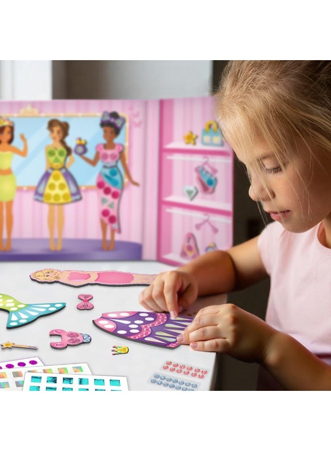 Imagimake DIY Magnetic Dress-Up Princess | Pretend Play Toys for Girls | 30 Magnetic Dresses & Accessories | Interchange & Create Unlimited Outfits | Birthday & Return Gift 3-12 Years - Image 4