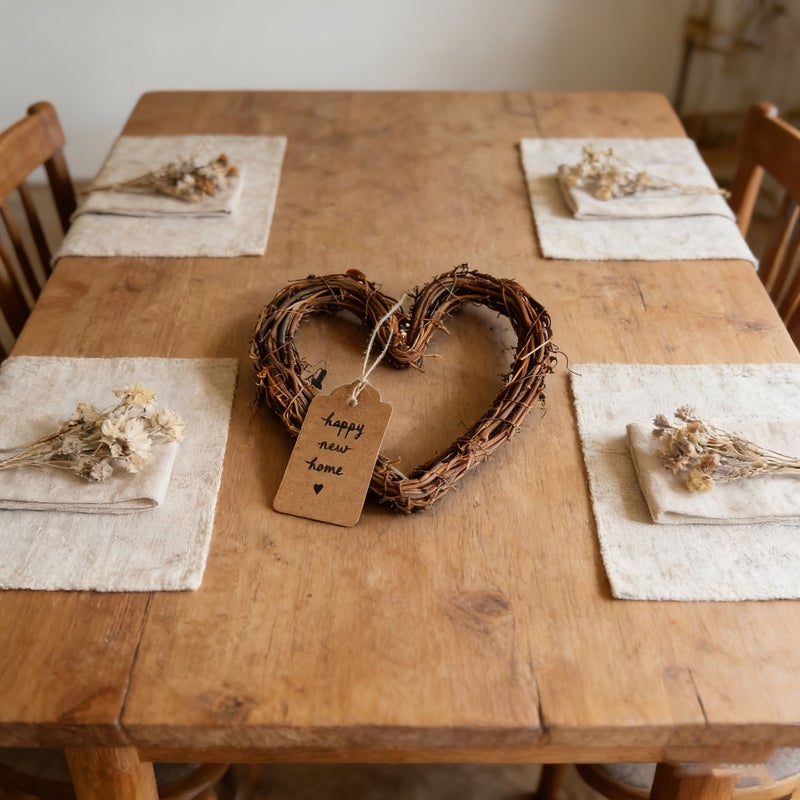 Mixed Set Heart Shaped Pendant Hanging Decoration DIY Home Art Card - Image 4
