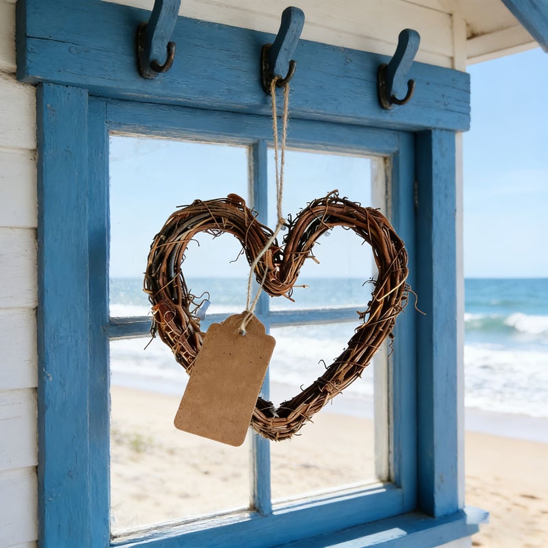 Mixed Set Heart Shaped Pendant Hanging Decoration DIY Home Art Card - Image 5