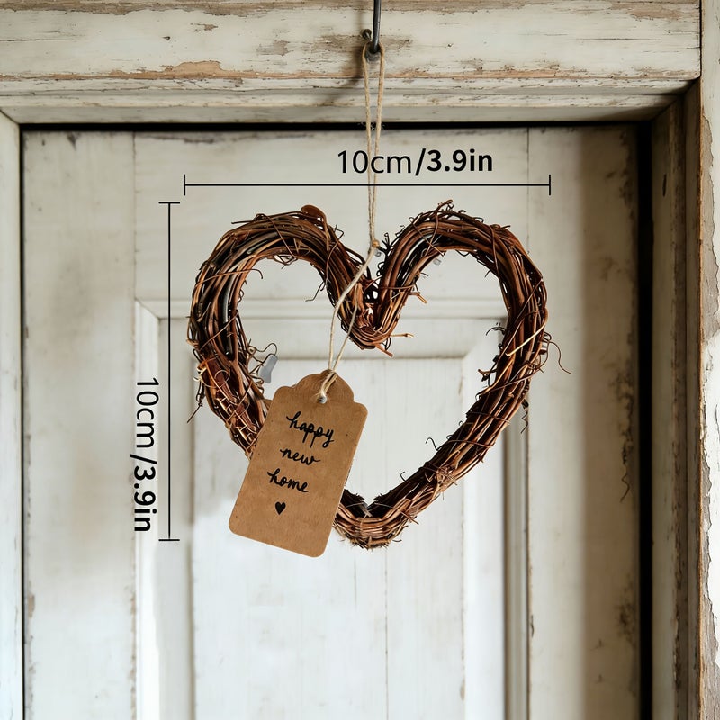 Mixed Set Heart Shaped Pendant Hanging Decoration DIY Home Art Card - Image 2