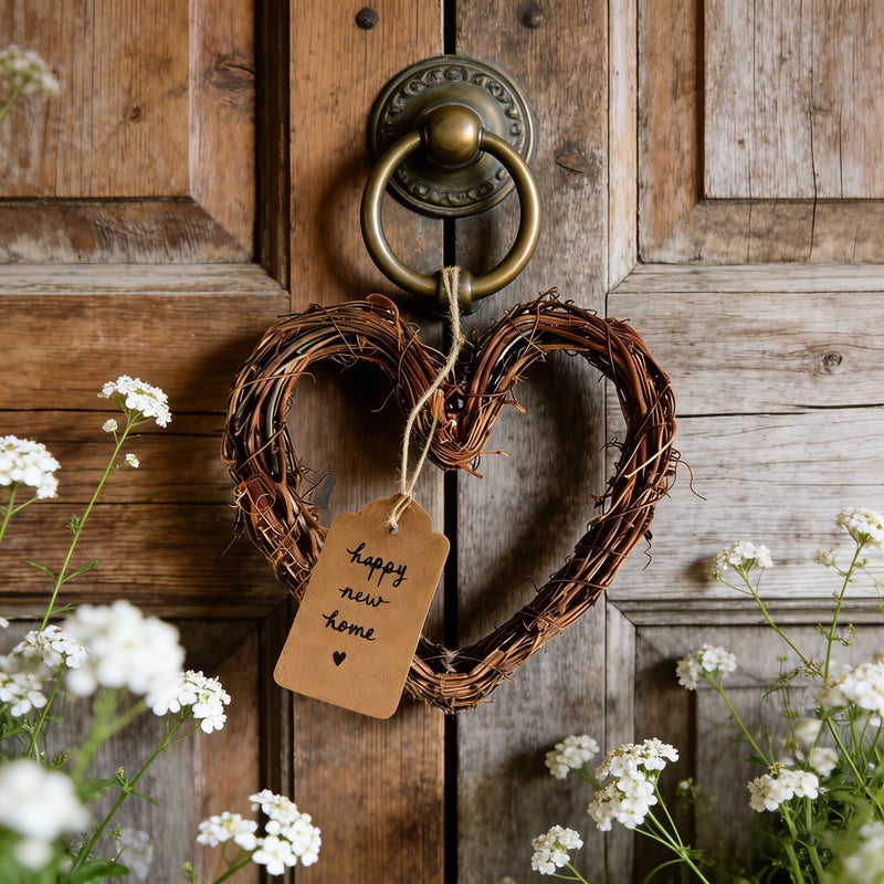 Mixed Set Heart Shaped Pendant Hanging Decoration DIY Home Art Card - Image 3