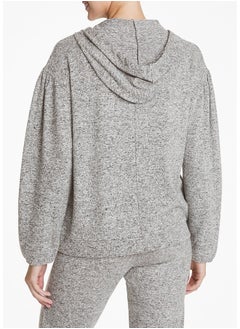 Matalan Soft Touch Volume Sleeve Hoodie  - Image 1