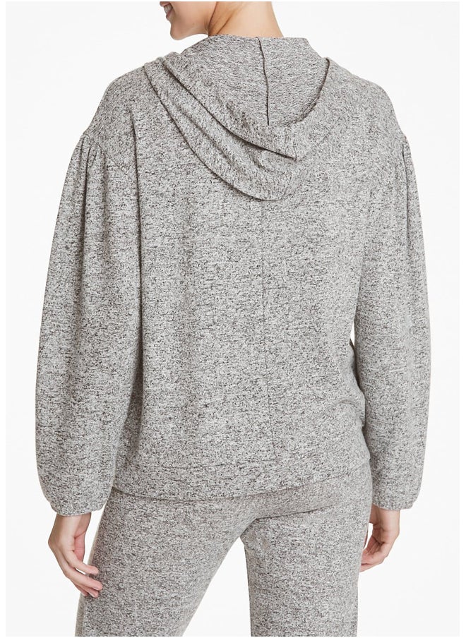 Matalan Soft Touch Volume Sleeve Hoodie  - Image 1