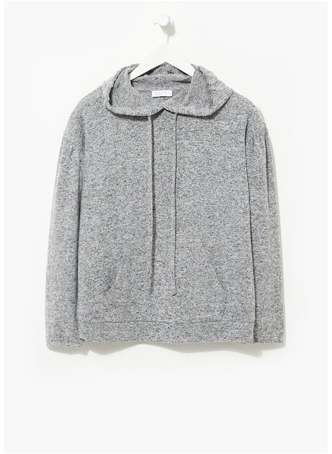 Matalan Soft Touch Volume Sleeve Hoodie  - Image 3