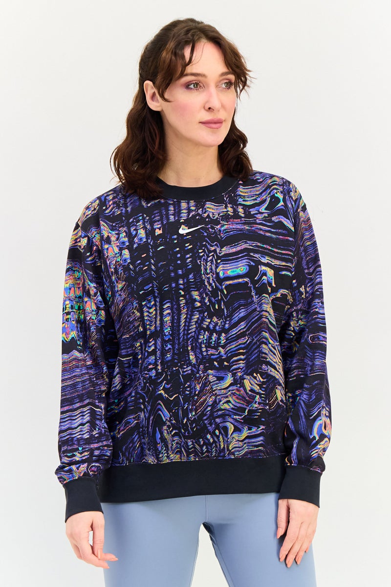 Nike Women Loose Fit Long Sleeve Outdoor Sweatshirt, Multicolor - Image 1