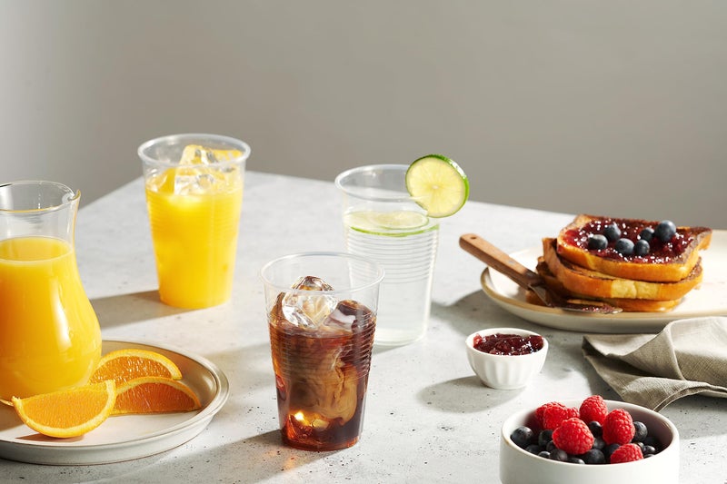 Munfix 250 Pack 12 Oz Clear Plastic Cups  Disposable Drinking Cups  Plastic Party Cups  Transparent Plastic Cups Bulk for Birthday Parties  Picnics  Ceremonies  and All Events - Image 4