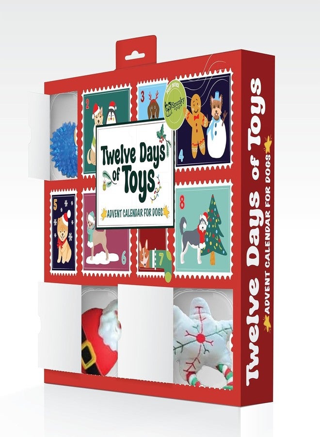 Spunky Pup 12 Days of Toys Advent Calendar 2024 - Non-Toxic for Dogs - Includes 12 Different Toys - Perfect for Christmas Countdown - Image 2