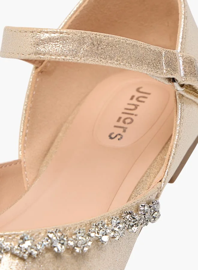 JUNIORS Girls Mule And Daimante Velcro