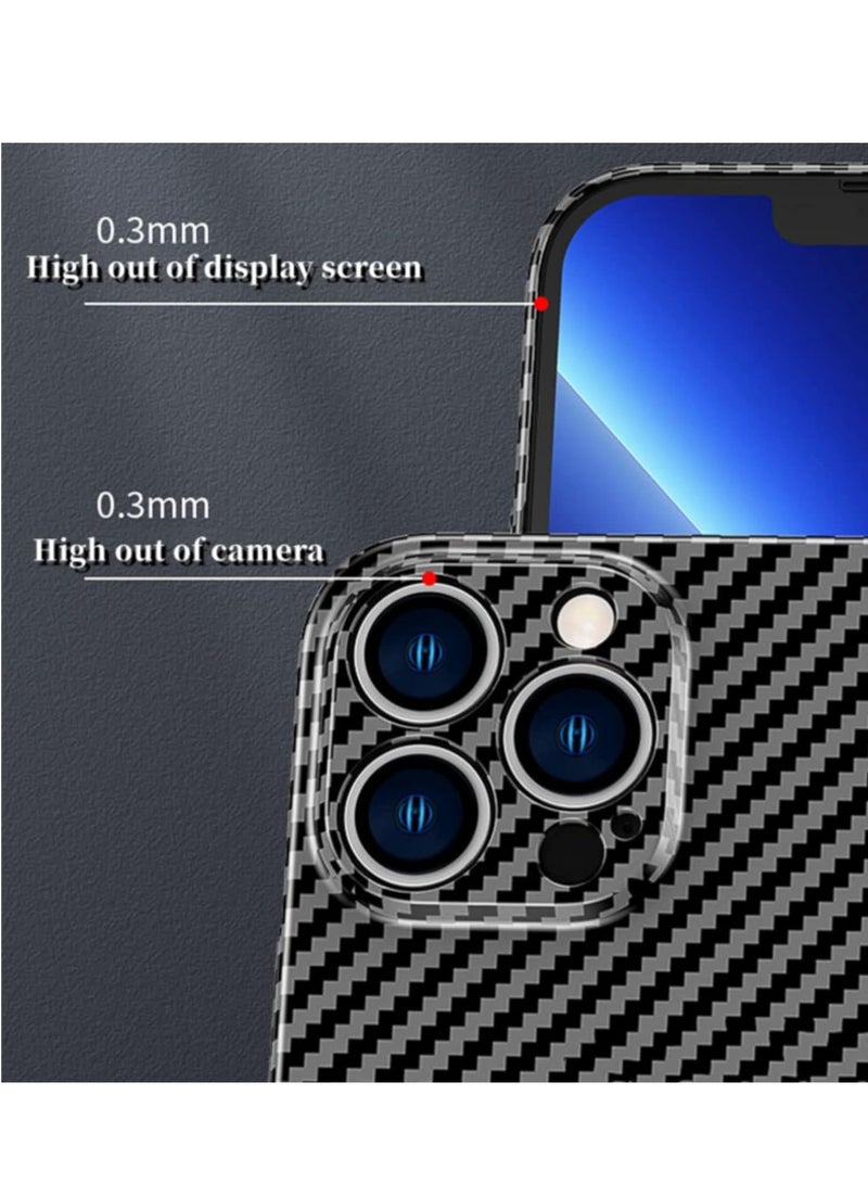 ELTRAZONE Personality Handsome Light Thin Carbon Fiber Pattern PC Phone case Compatible with iPhone 15 Plus Unique Comfortable Cool Shockproof Back Cover - Image 3