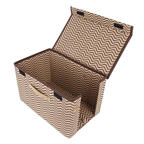 Shrey Creation Printed Shirt Stacker/Cloth Storage Foldable Wardrobe/closet Organizer With Handle and Lid For T-shirts,Shirts & Clothes Cover (Pack Of 4) - Image 4