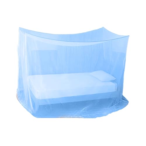 Divayanshi Mosquito Net for King Size Single Bed Polycotton (4 * 6.5, Blue) - Image 1