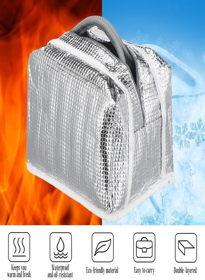 12 قطعة من حقائب الغداء المعزولة، هدية تقدير للموظفين، مقاس 9 × 6 × 7 بوصة، هدية شكر لزملاء العمل وأفراد الفريق، هدية عيد الميلاد، حقيبة قابلة لإعادة الاستخدام مانعة للتسرب، مبطنة بطبقة داخلية من رقائق الألومنيوم، مقاومة للماء - Image 3