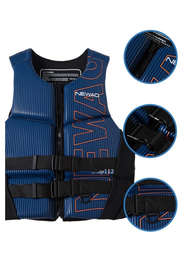 Generic Swim Jacket - Neoprene Life Jacket, Buoyancy Aid Swim Vest with Adjustable Safety Strap for Snorkeling Swimming Kayaking, Water Sports Safety Vest - Image 3