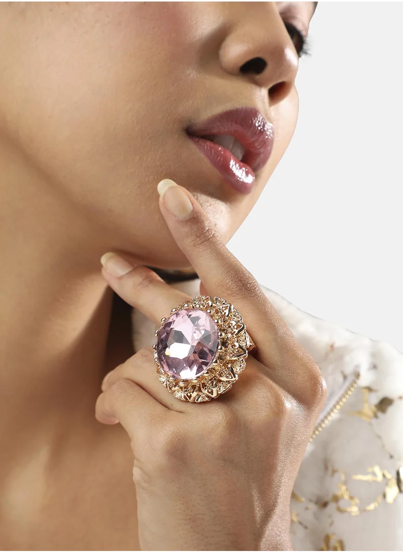 SOHI Pastel Opulence Statement Ring