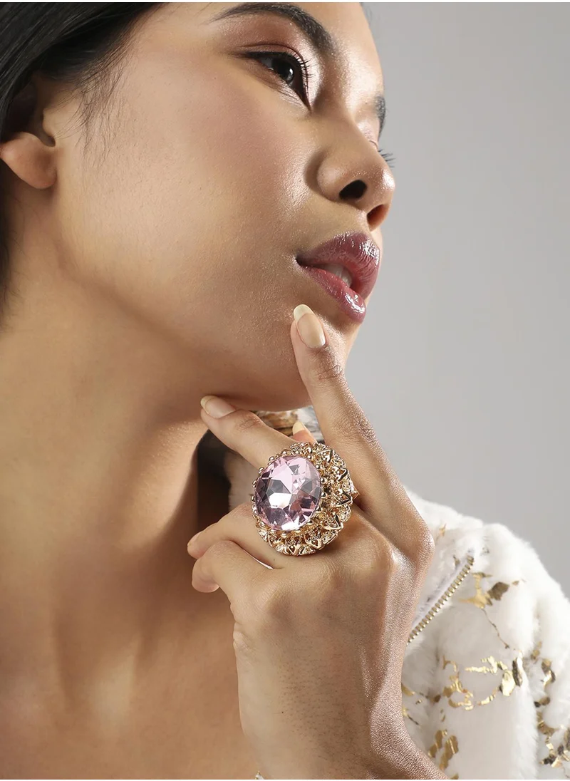 SOHI Pastel Opulence Statement Ring