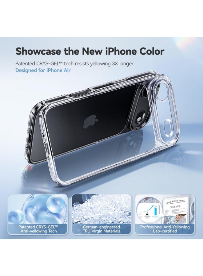 Premium iPhone 17 Air Clear Case Soft Flexible Silicone TPU Shockproof Transparent Back Cover Case (Transparent, iPhone 17 Air) - Image 3