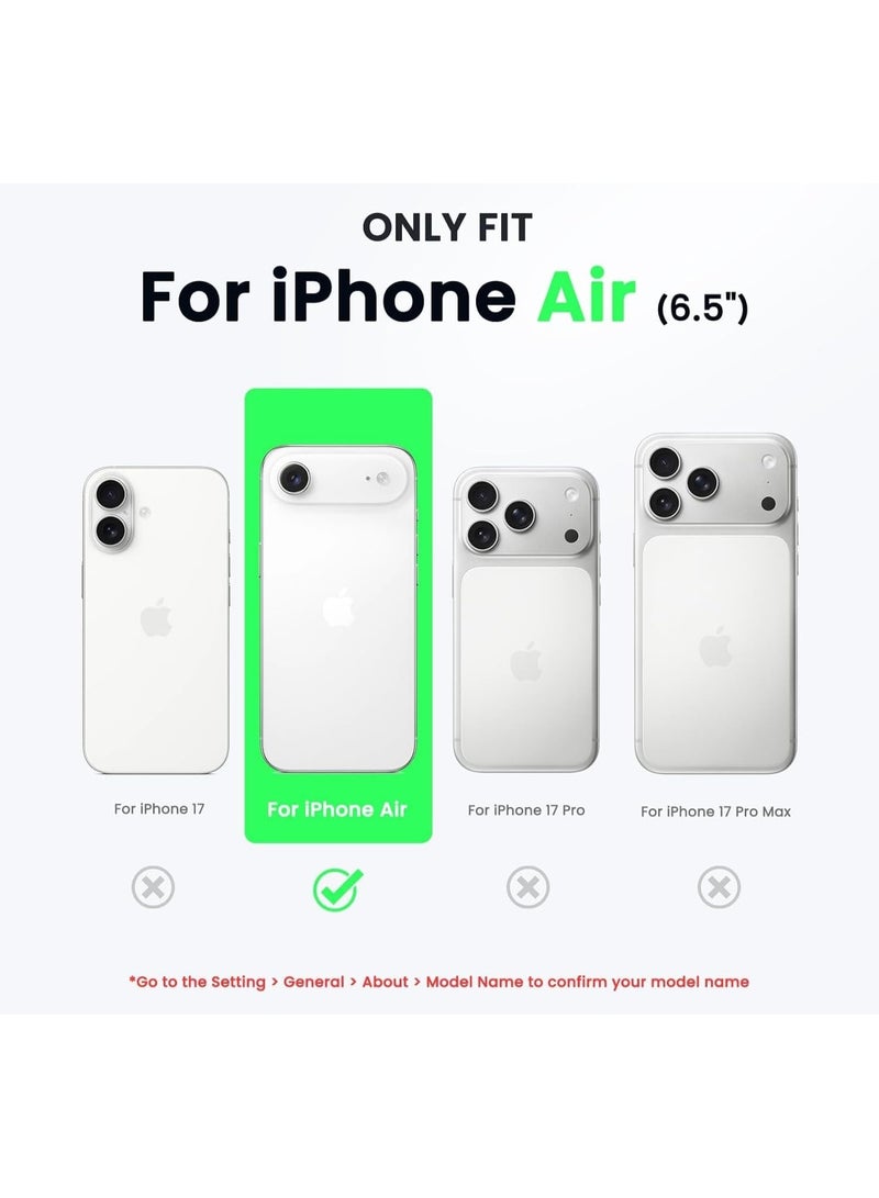 Premium iPhone 17 Air Clear Case Soft Flexible Silicone TPU Shockproof Transparent Back Cover Case (Transparent, iPhone 17 Air) - Image 2